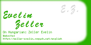 evelin zeller business card